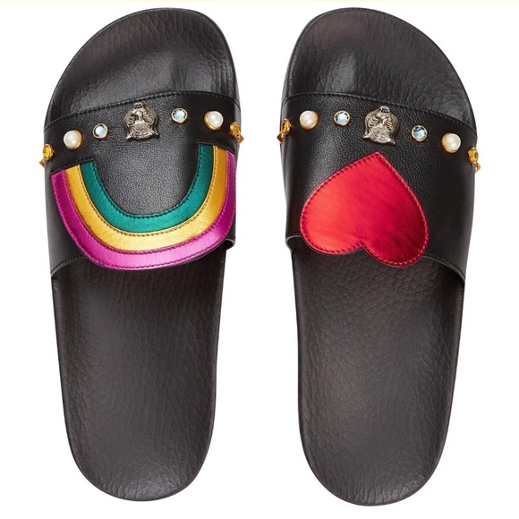 gucci slides rainbow